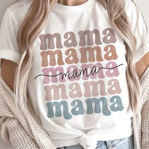 Mama white luxury tee - Picture 2 of 4